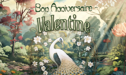 Valentine, c'est ta journée !