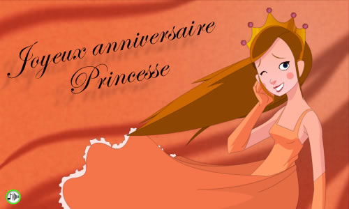 Aperçu de la carte : Anniversaire de Princesse