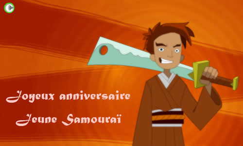 Aperçu de la carte : Bon anniversaire Samuraï