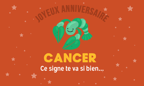 Aperçu de la carte : Cancer, un signe qui te va si bien
