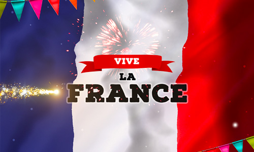 Aperçu de la carte : 14 juillet, c'est la fête nationale Française