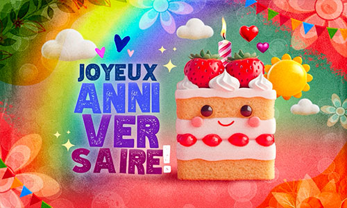 Première carte joyeux anniversaire