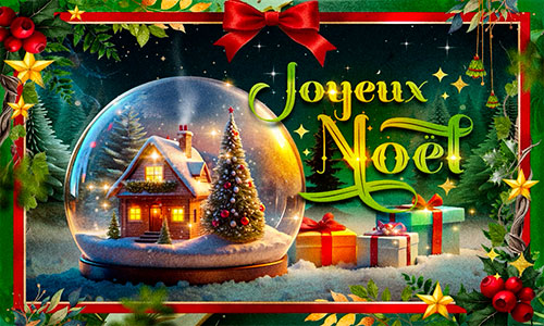 Aperçu de la carte : Les douces lumières de Noël