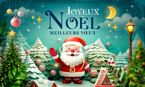 Aperçu de la carte : Le Père Noël arrive !