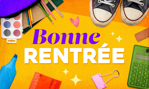 Première carte rentrée scolaire / Retour au bureau
