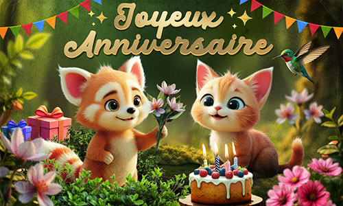 Première carte chat