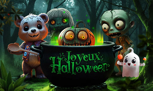 Première carte joyeux Halloween