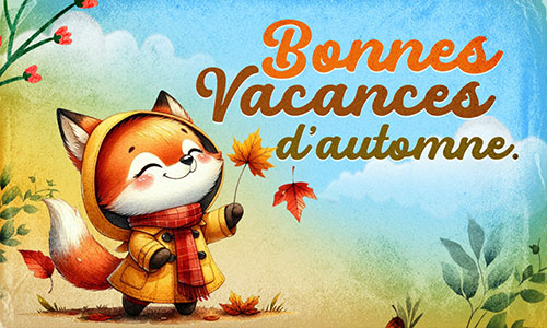 Première carte bonnes vacances
