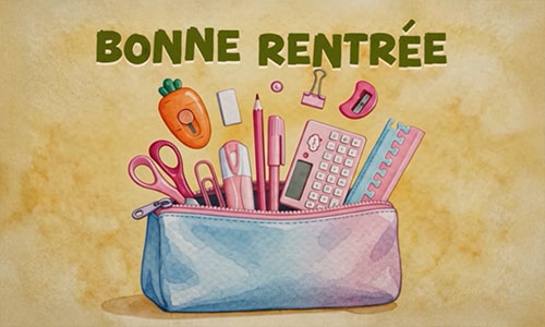 Carte Rentrée scolaire / au bureau gratuite
