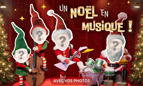 Aperçu de la carte : Noël en musique !