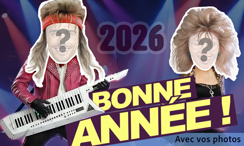 Première carte bonne année et  meilleurs voeux