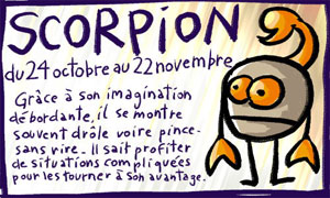 Cartes Signe Astrologique Scorpion Gratuites