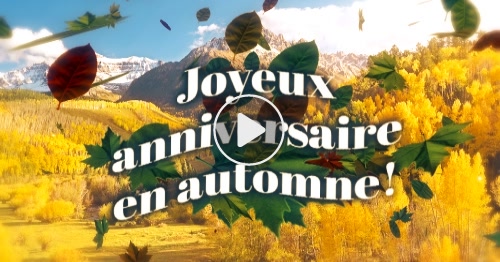 Carte Un Anniversaire En Automne Cybercartes Com