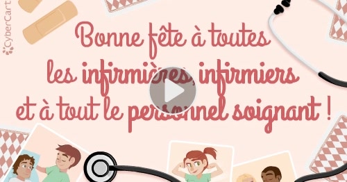 Carte Vive Les Infirmieres Infirmiers Et Tout Le Personnel Soignant Cybercartes Com