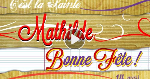 Carte Bonne Fete Mathilde Cybercartes Com