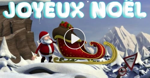 Carte Le Pere Noel Et Son Traineau Cybercartes Com