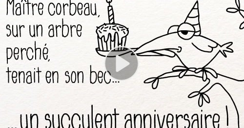 Carte Une Fable Pour Son Anniversaire Cybercartes Com