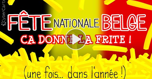 Carte C'est la fête nationale belge ! - CyberCartes.com