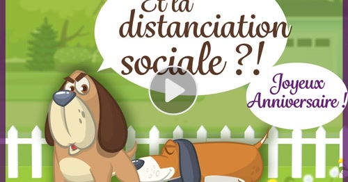 Carte Joyeux Anniversaire Avec Distanciation Sociale Cybercartes Com