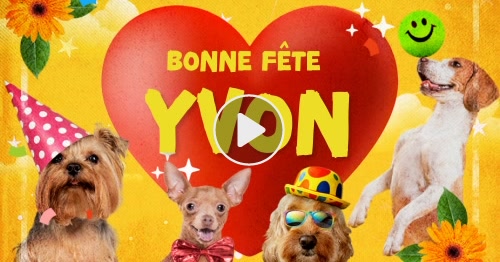 Carte Bonne fête Yvon ! - CyberCartes.com