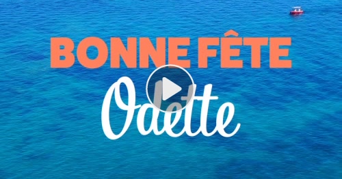 Carte Odette, bonne fête le 20 avril ! - CyberCartes.com