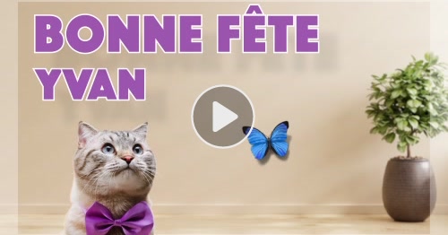 Carte Bonne fête Yvan ! - CyberCartes.com