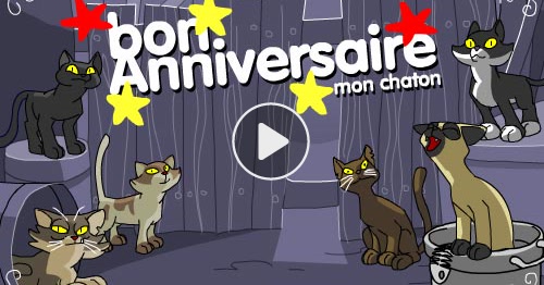 Carte Bon Anniversaire Mon Chaton Cybercartes Com