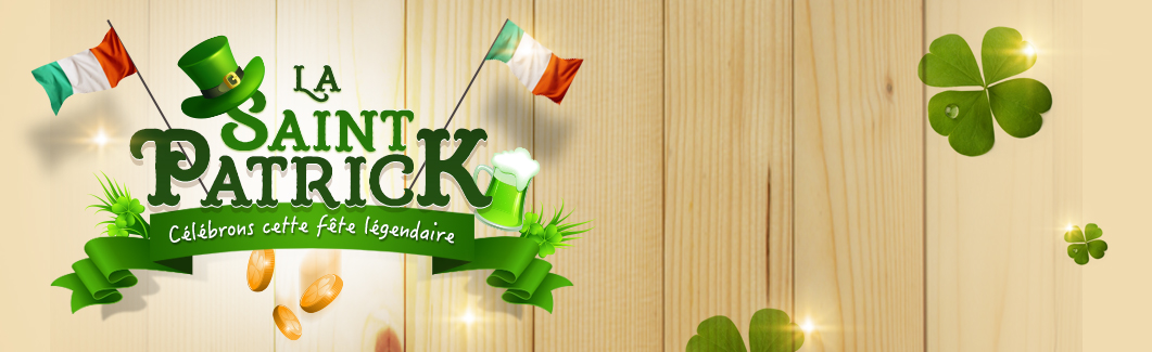 Découvrez nos nouvelles cartes<br/>
Saint Patrick