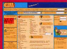 page du site de cartes de voeux en lign : cybercartes